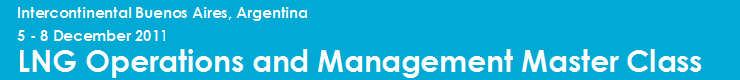 LNG OPERATIONS AND MANAGEMENT MASTER CLASS