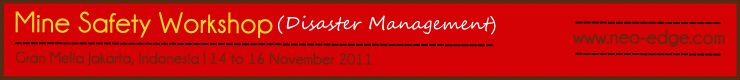 Mine Safety Workshop – Disaster Management